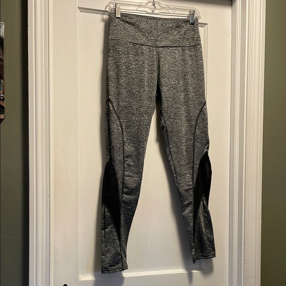 Gray and Black Athletic Leggings